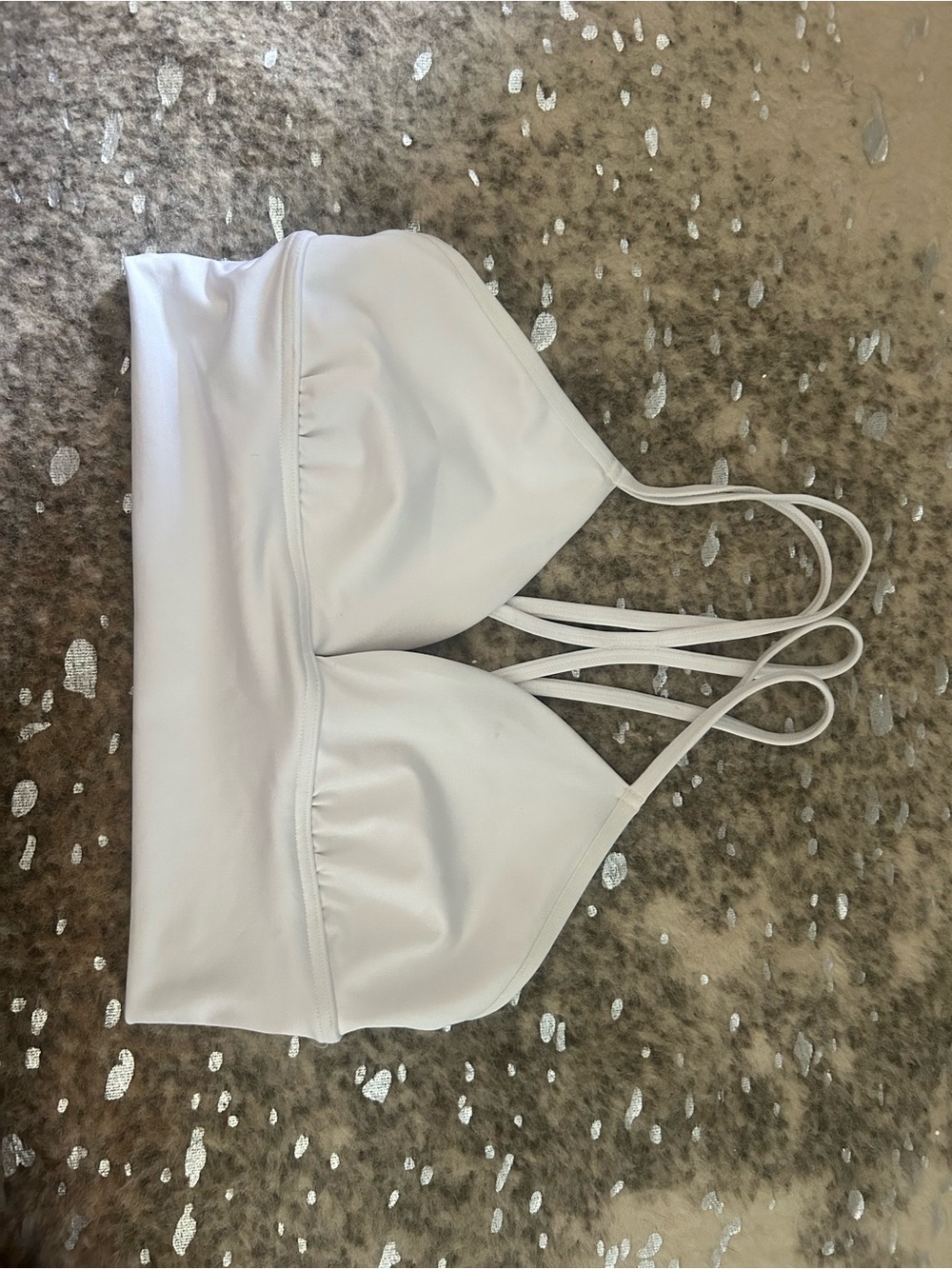 PINK Victoria's Secret White Strappy Bralette